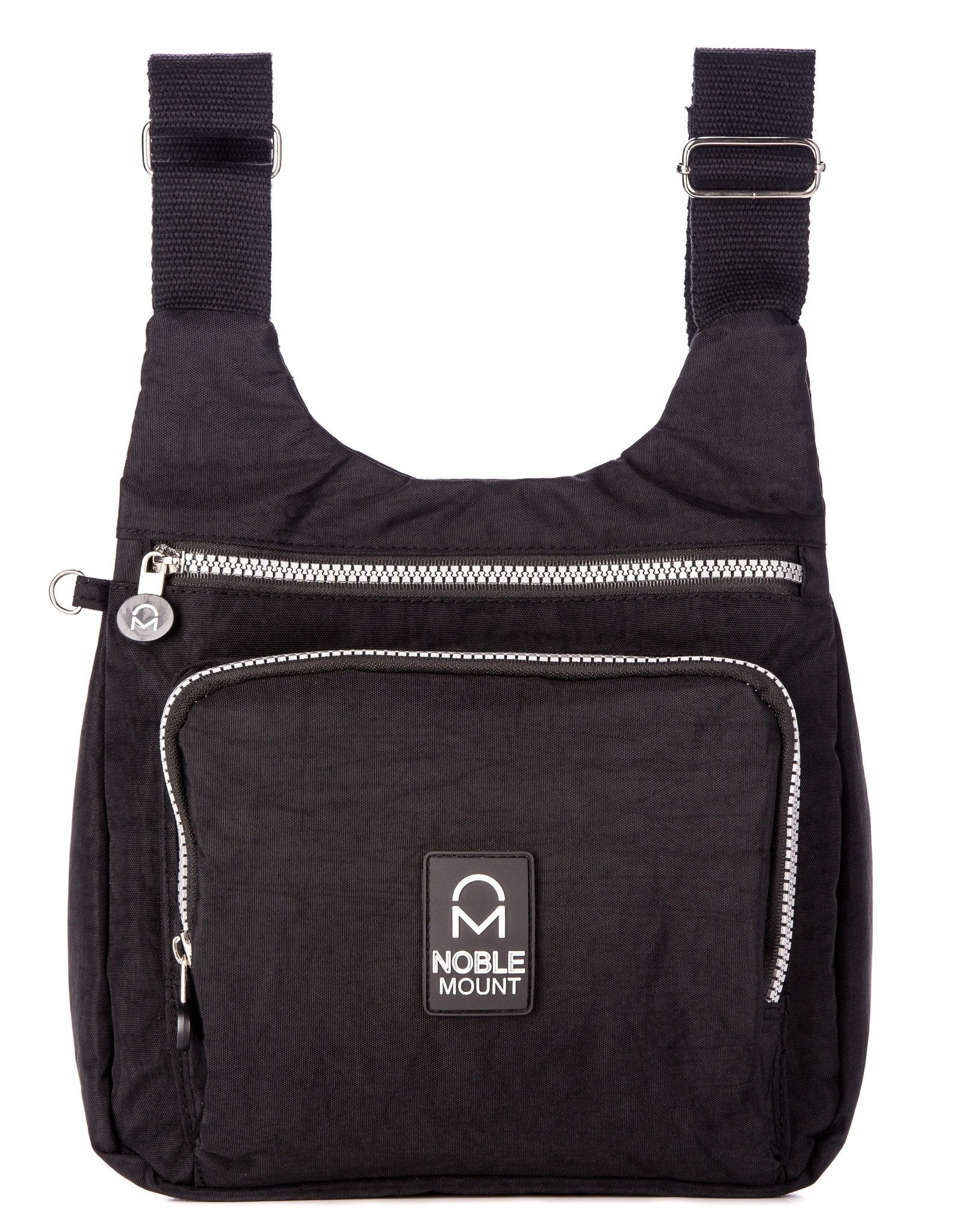 Crinkle Nylon ‘Vagabond’ Crossbody Handbag - Black
