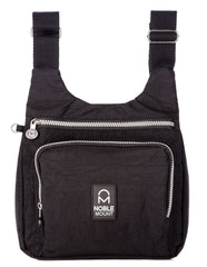 Crinkle Nylon ‘Vagabond’ Crossbody Handbag - Black