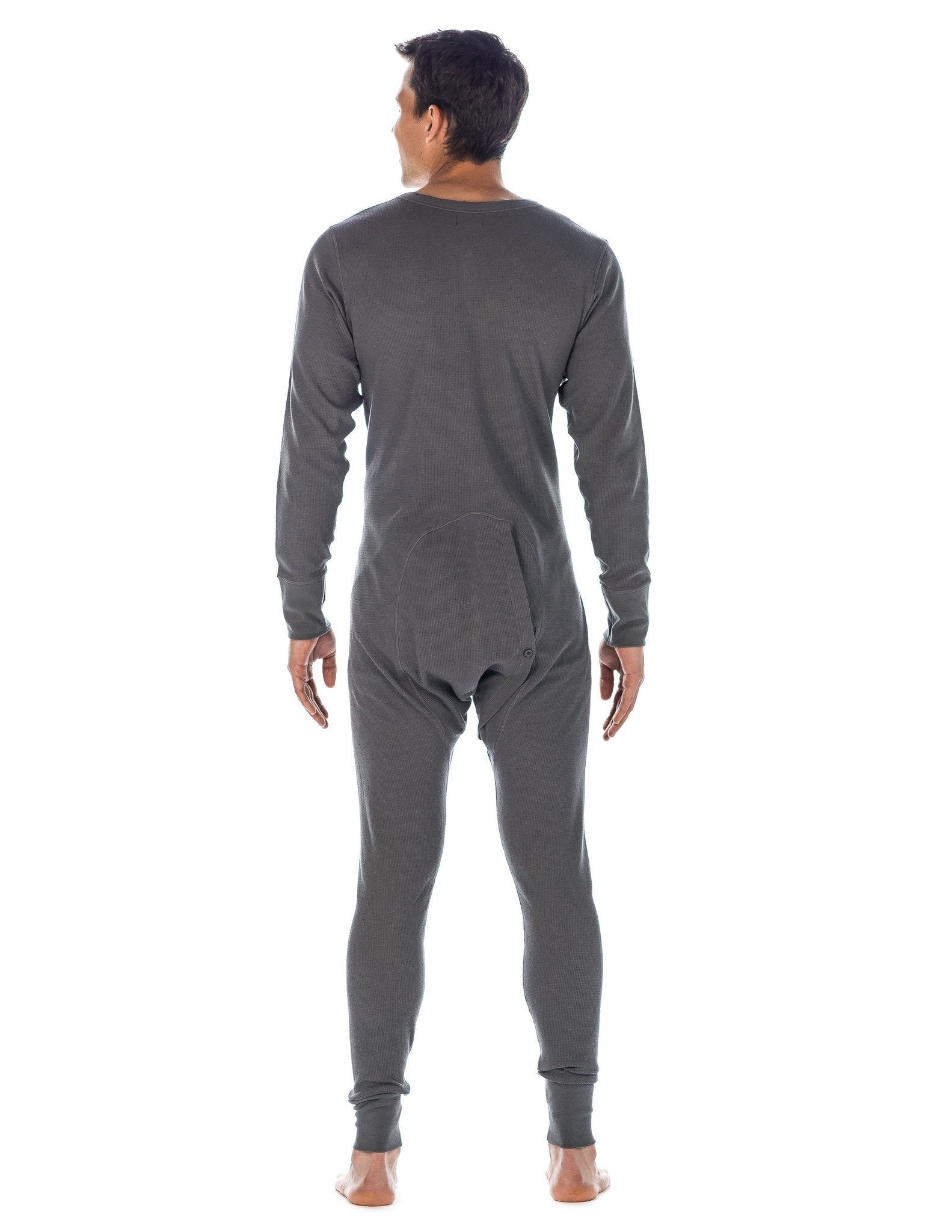 Waffle Thermal Button Front Union Suit - Cuddl Duds