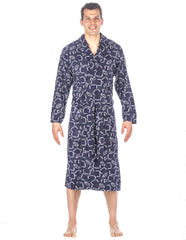 Men's Microfleece Robe - Football